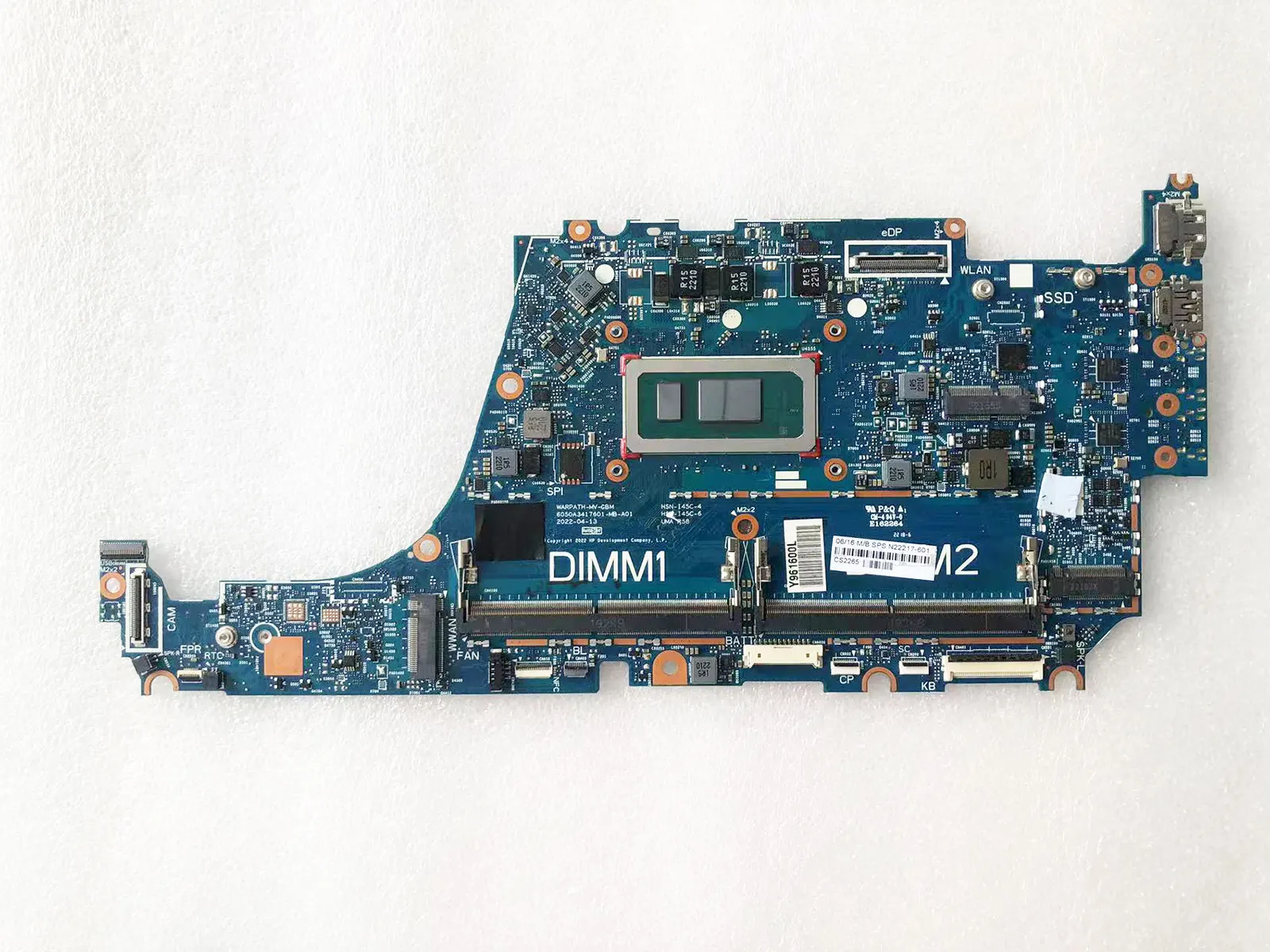 

HSN-I45C 6050A3417601 Mainboard For HP EliteBook 840 G9 Laptop Motherboard SRLFP I7-1255U N22217-601/001 DDR5 100% Test OK