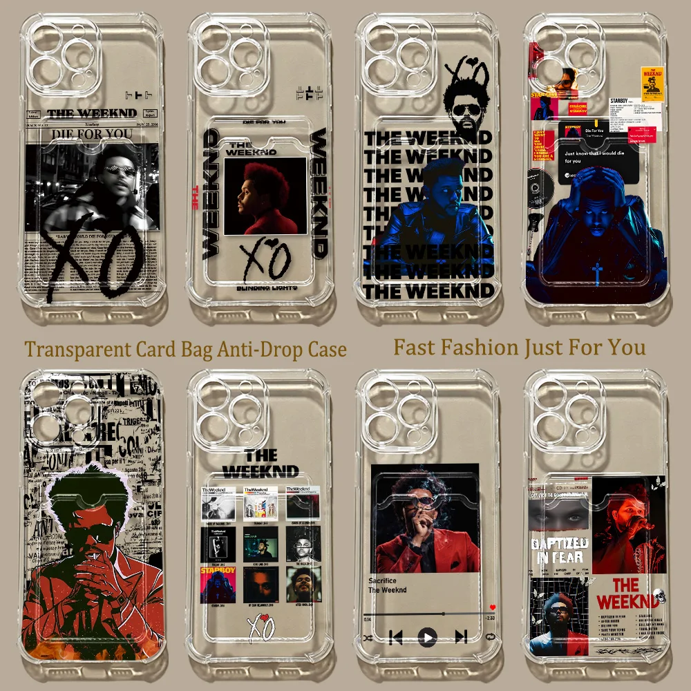 HOT The W-WeekndS Fashion Card Hold Phone Case For Samsung Galaxy S26 S25 S24 S23 S22 S21 S20 FE Edge Plus Ultra M33 M53 M54 5G