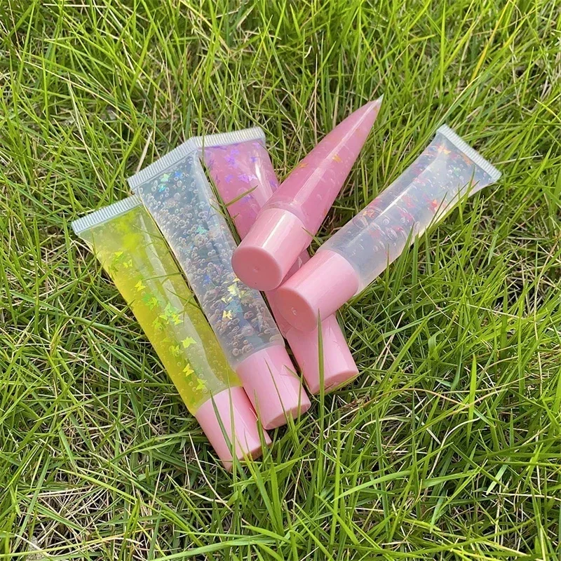 【Logo Customization】50Pcs 15ml Lip Balm Container Empty Lip Gloss Tubes Clear Lipstick Tube Refillable Lipgloss Tubes Wholesale