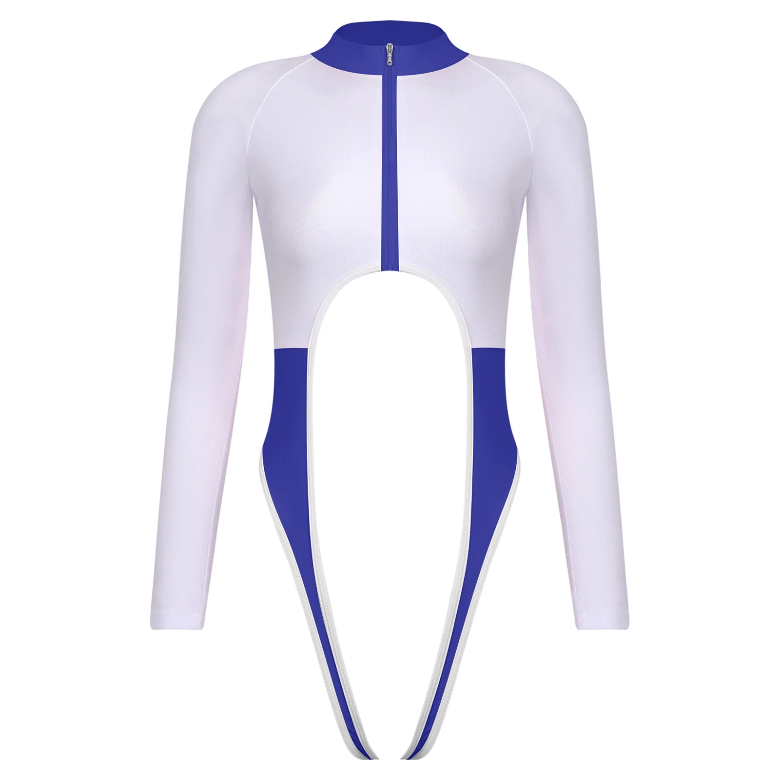 

Women Sexy Open Crotch Hollow Out Lingerie Bodysuit Anime Style Schoolgirl Costume Swimwear Nightwear for Beach Pool Nightclub
