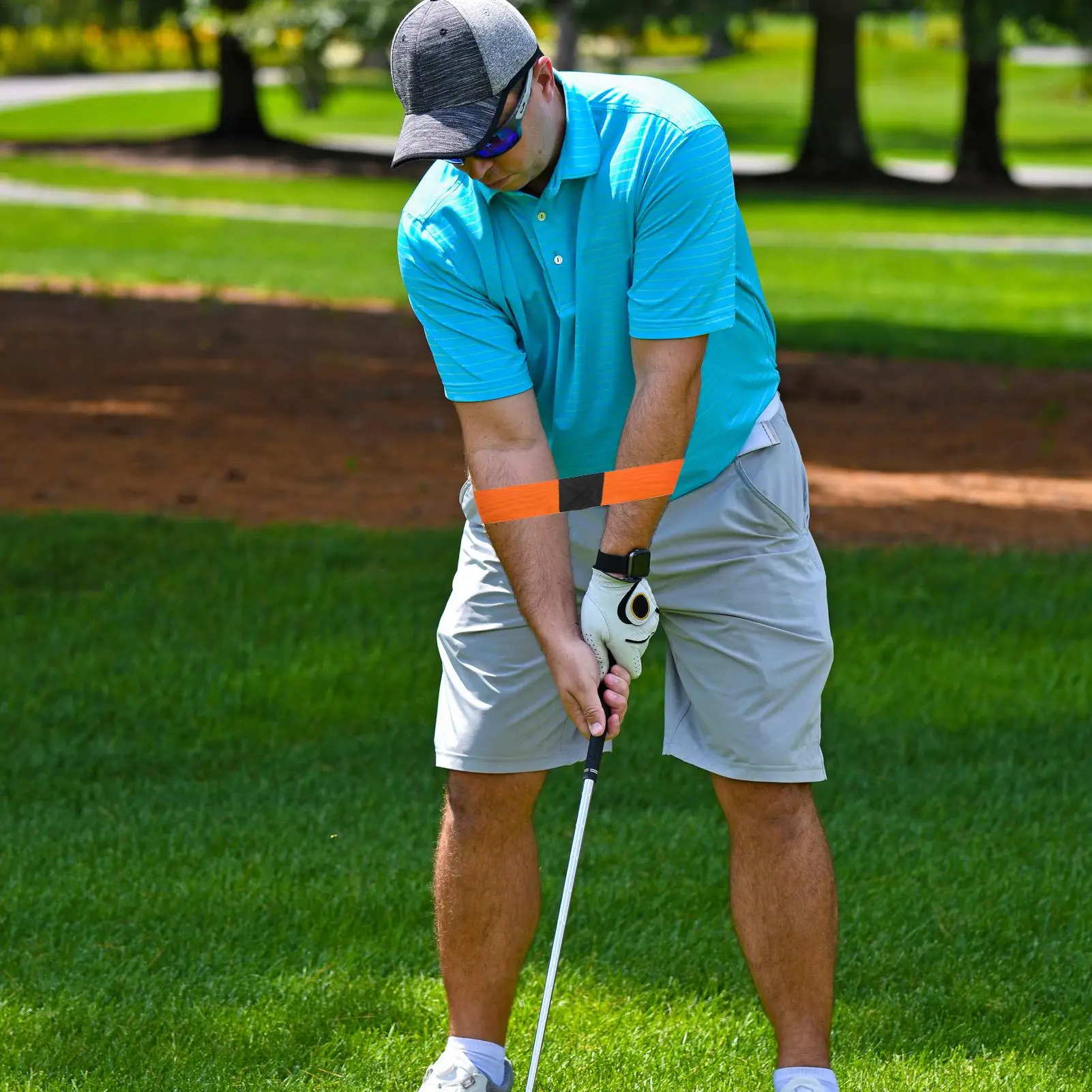 Golf Swing Band Elastic Alignment Trainer Golf Swing Aid For Indoor Backyard Recreation Entertainment Sports Competition