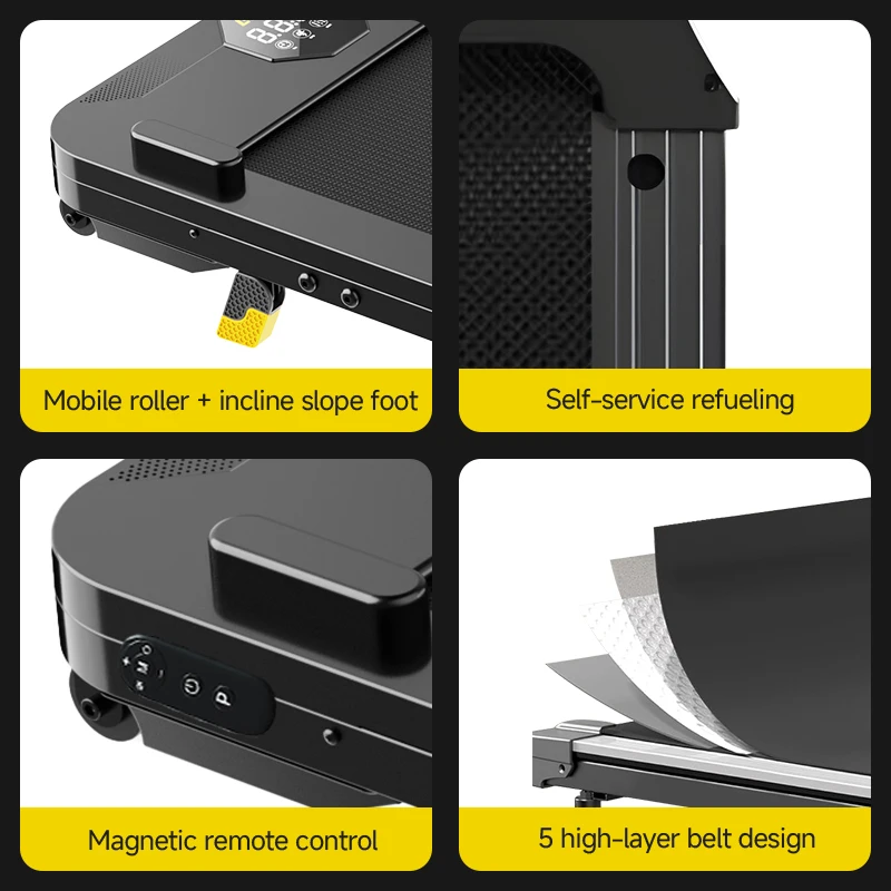 Walking Pad Treadmill With LED Display Portable Electric Running Machine For Home Gym Compact Fitness Equipment