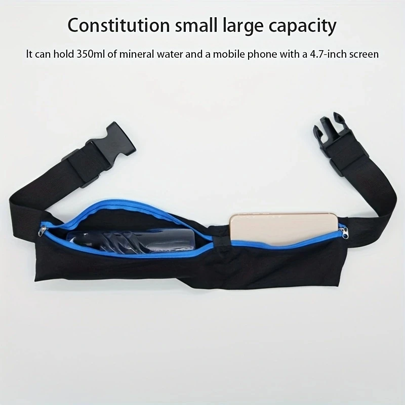 قطعة واحدة من حزمة فاني مقاومة للماء ومضادة للسرقة للرياضات الخارجية - حقيبة تخزين آمنة للهاتف المحمول للجري والركض وركوب الدراجات - للجنسين #4