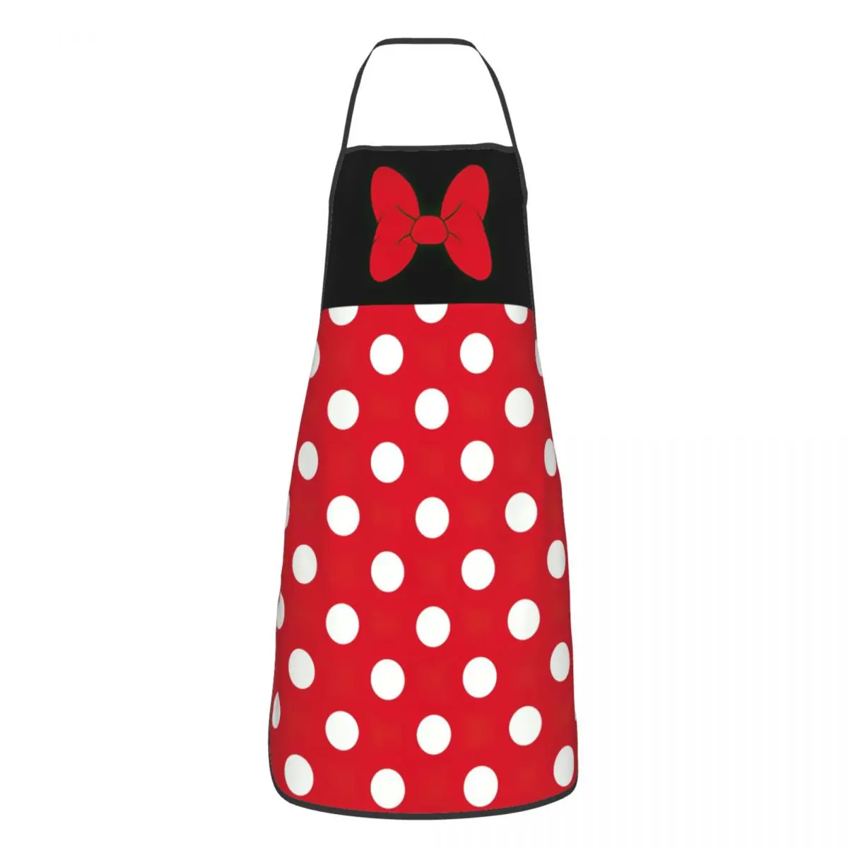 Polka Dot Bow Minnie Pattern Apron Kitchen Chef Cooking Baking Bib Men Women Cartoon Mouse Tablier Cuisine for Gardening