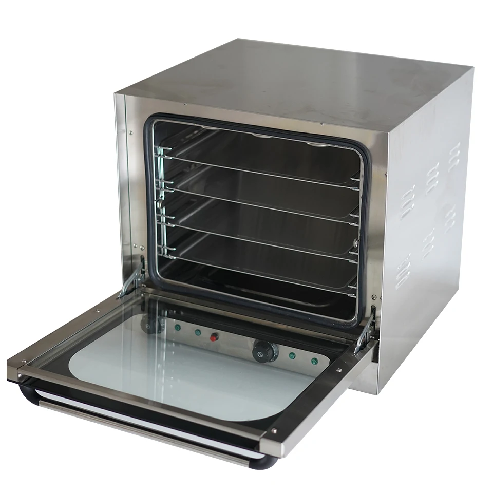 

EB4A Commercial Countertop Convection Oven - Full Size 4 Tray Stainless Steel Rack For Efficient Cooking And Baking