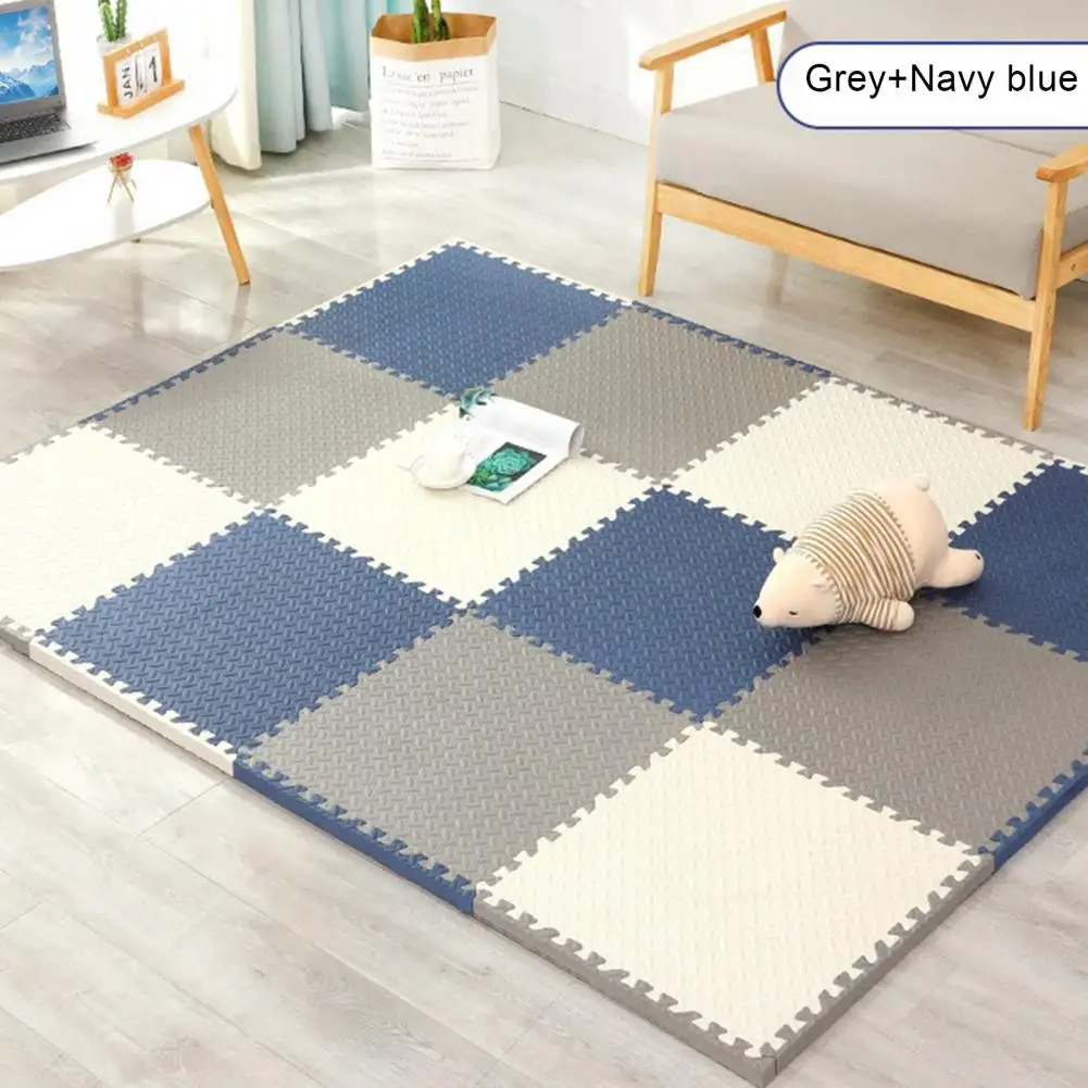 Tapis de Yoga en OligFoam à Haute Densité, Carrelage de Sol à Emboîtement, Gym à Domicile, Fitness, Coussin d'Exercice, MMA, Zone de Jeux pour Enfants, 12 Pièces