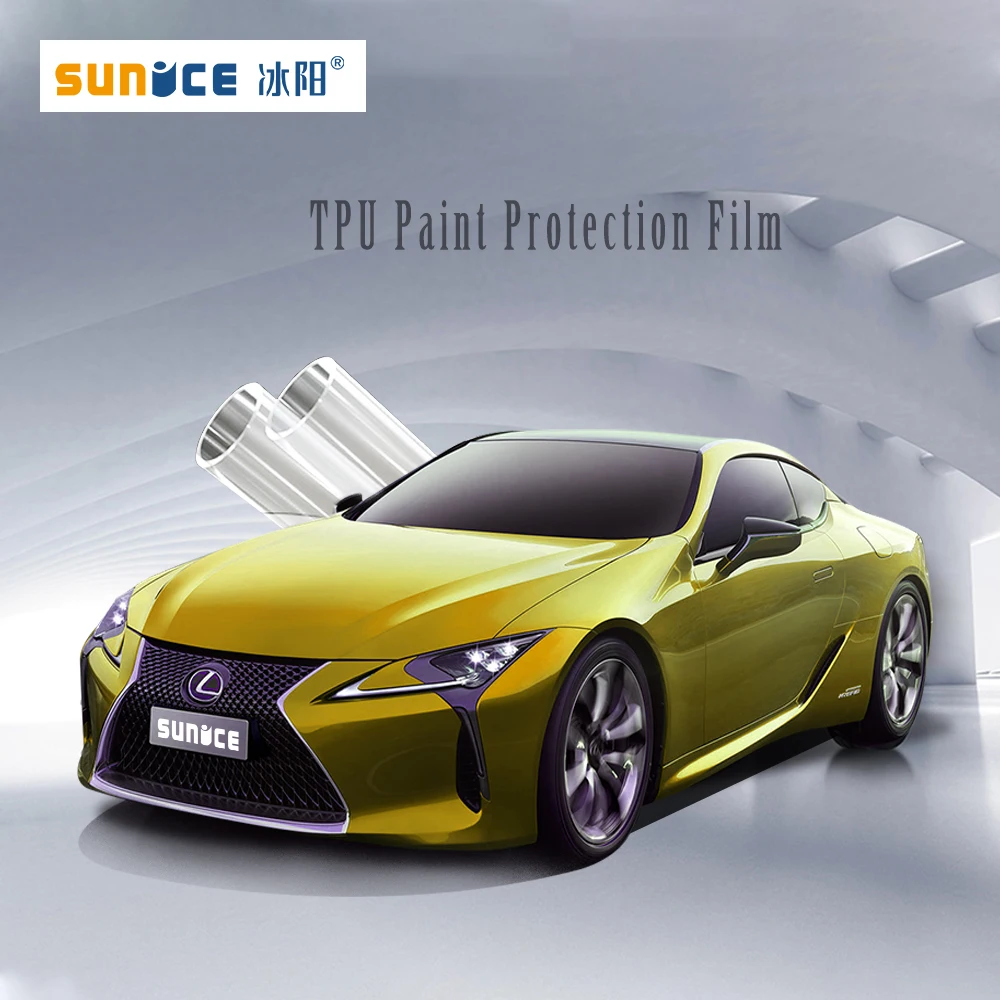 

SUNICE 1.52x15m 6.5mil PPF TPH Clear Bra Car Bumper Hood Paint Protection Film Car styling Vinyl Clear Transparence Film