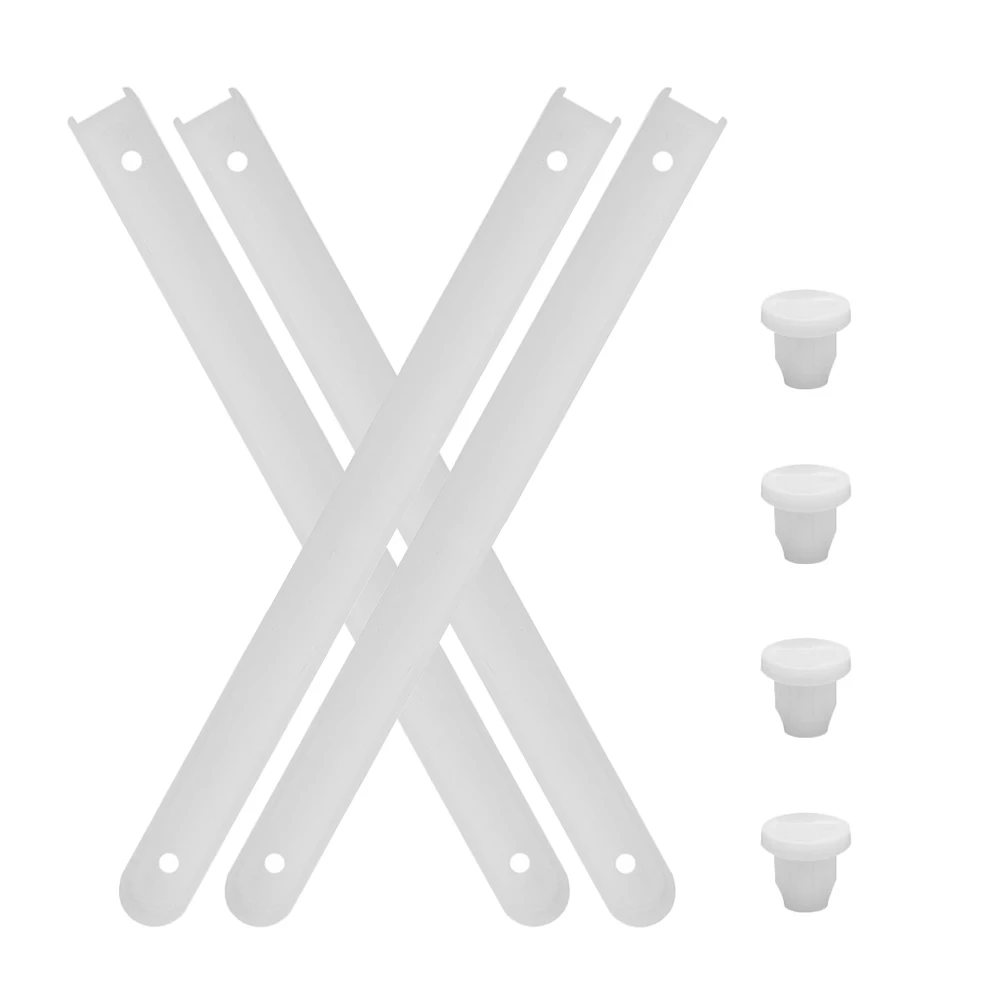 

4Sets Plastic Drawer Slides Reliable Smooth Kitchen Cabinet Drawer Rails Replacement Slider Guide Dresser Sliders