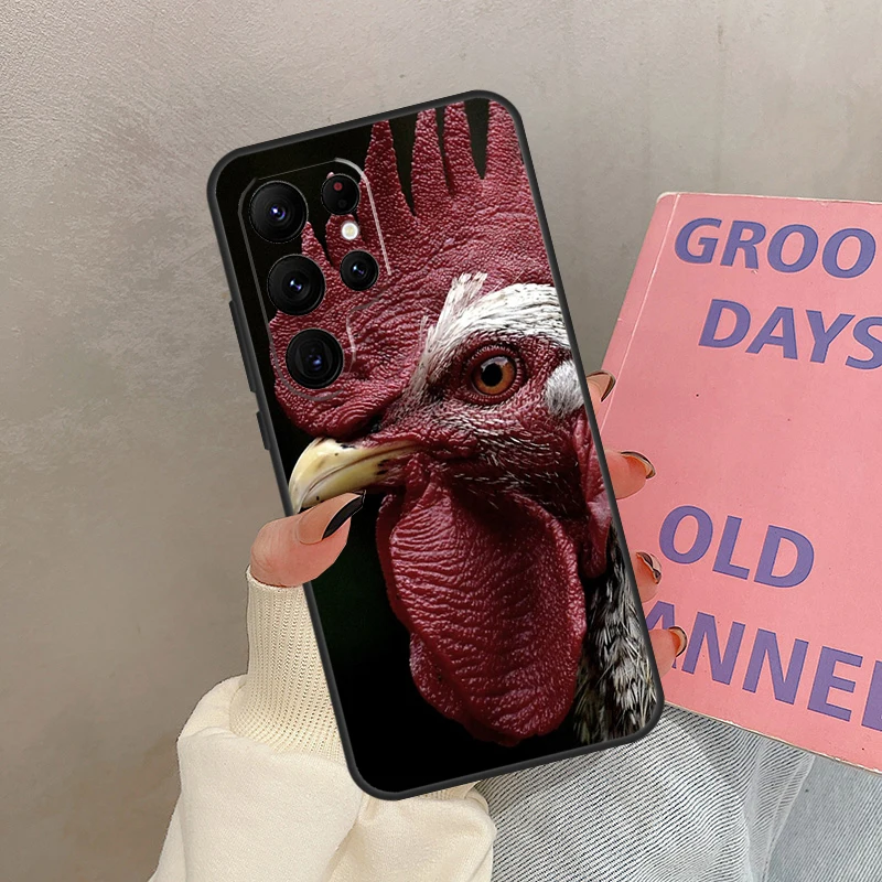 Cock Haan Kip Case Voor Samsung Galaxy S25 Ultra S20 S21 S22 S23 S24 Ultra S9 S10 Plus S25 FE Cover Coque