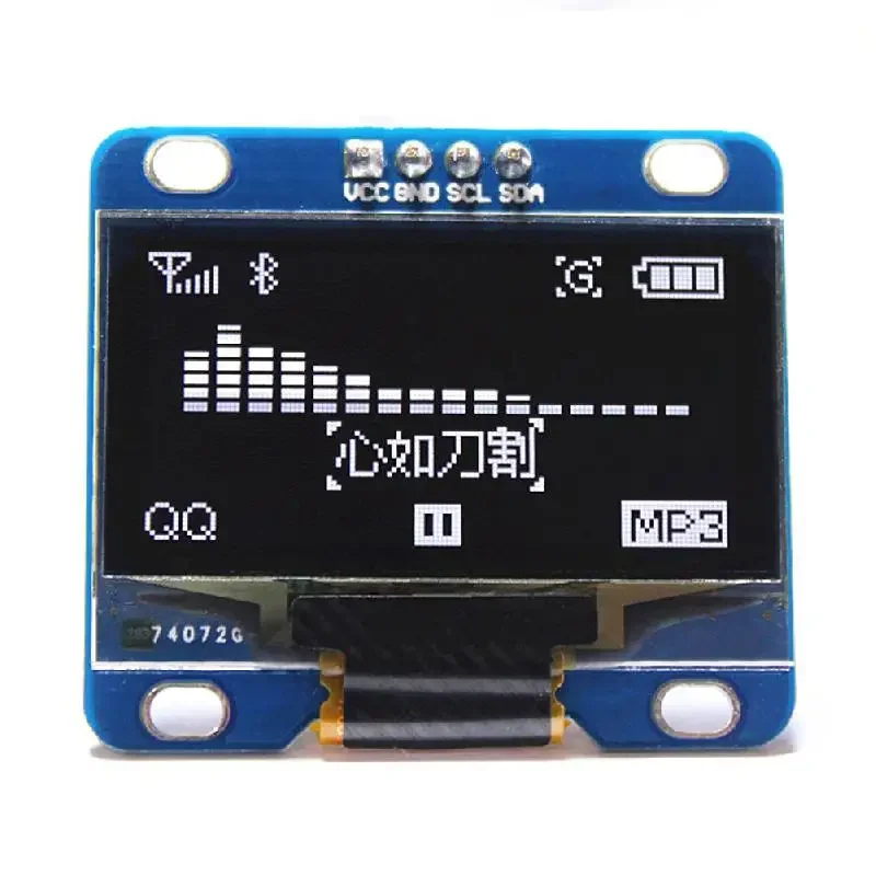 Módulo de exibição OLED para Arduino, Módulo OLED Driver, I2C, IIC, Serial 128X64, SH1106, 51, MSP420, STIM32, SCR, 1, 3 Polegada, azul, branco