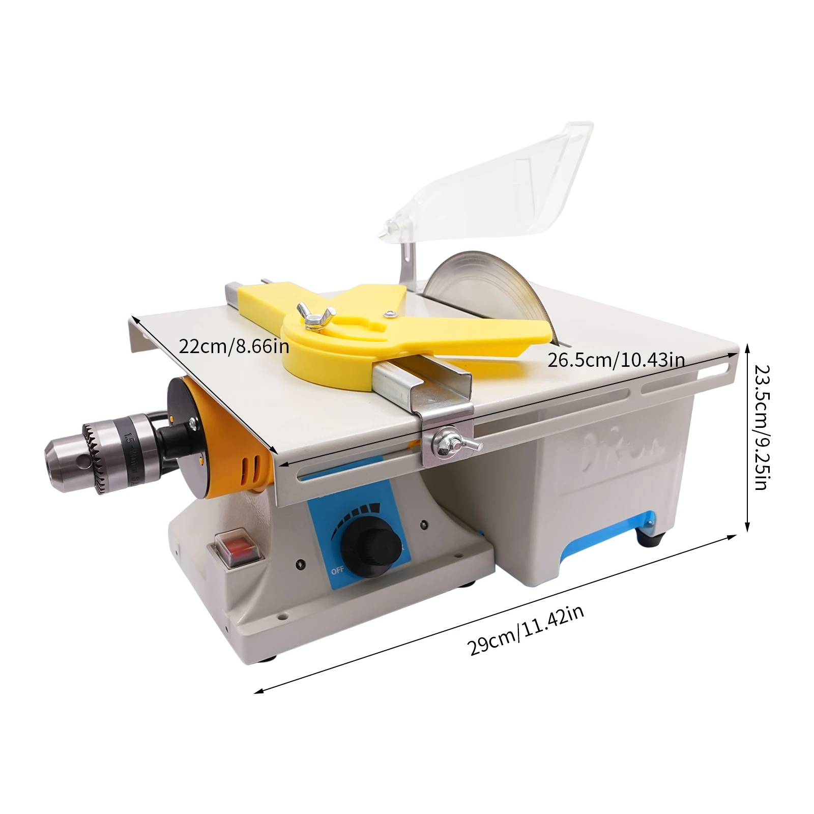 750W Table Saw Mini Woodworking Electric Polisher Multi-function Cutting Carving Machine Portable DIY 110V 1000-10000 RPM