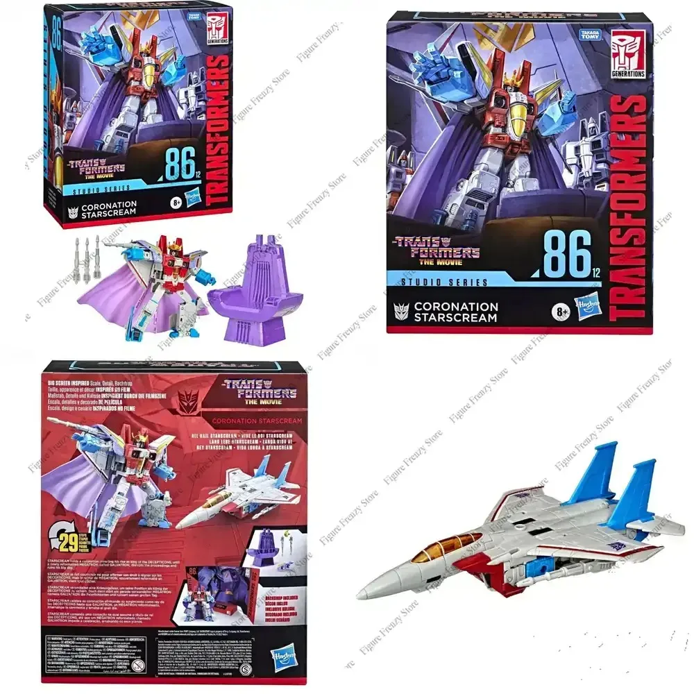 Oferta Especial para la Figura de Acción Lear Crowned Starscream de la Serie Studio Series SS86-12 de Hasbro, Adorno de Escritorio