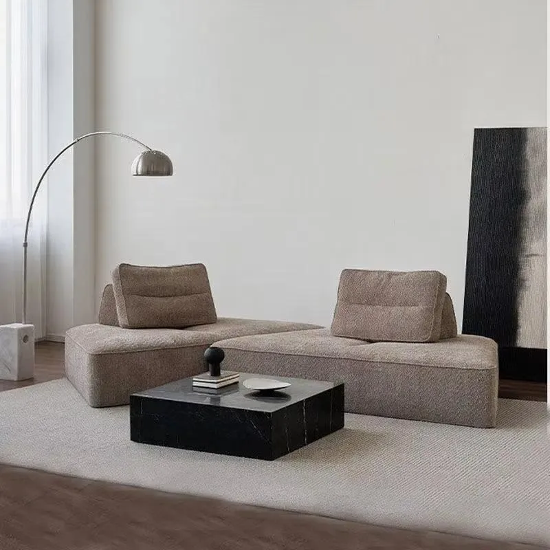 Modular Vacuum Compression Tofu Block Sofa Set for Living Room