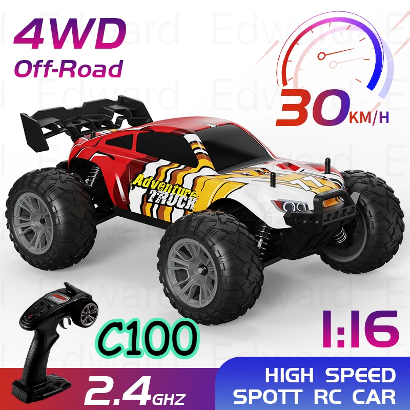 

1: 16full proportion four-wheel drive high-speed off-road vehicle children's toys adult gifts professional tourbillon high speed