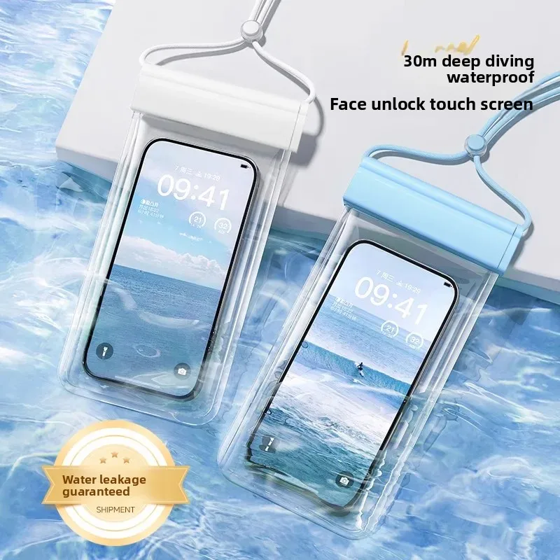 Image of IPX8 Wasserdichte Tasche Transparenter Beutel zum Schwimmen Wasserdichte Smartphone-Hülle Wasserdichte Handytasche Handy-Armbänder und -Beutel
