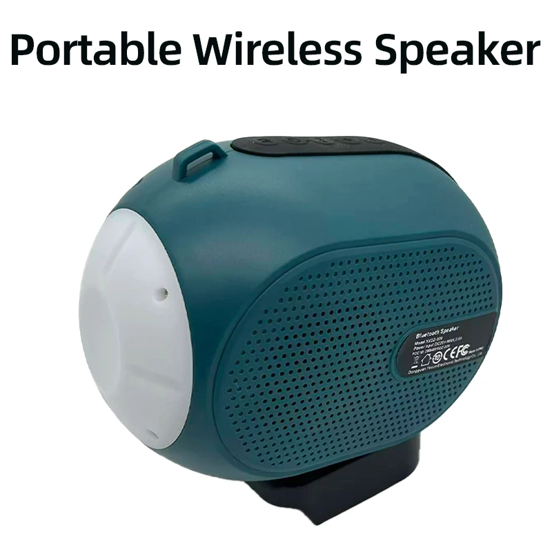 

Portable Wireless Speaker System Compatible for Makita/Bosch/Milwaukee 18/20-volt Battery Featuring Wireless Stereo Capability