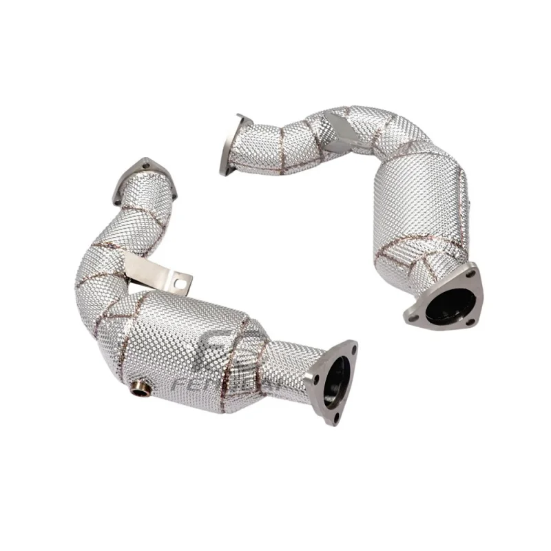 High-quality Downpipe Exhaust Head for Audi S4 S5 A6 A7 3.0T 2.8 Stainless Steel Insulated Dump Pipe Power Upgrade Perfect Match