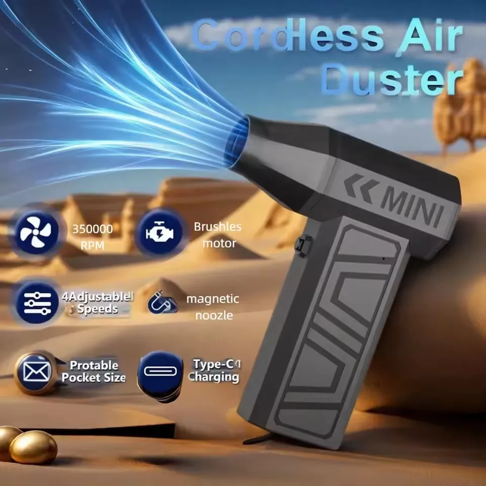 

MOBIDEA Автомобильный снегоочиститель Type-C Зарядка Чистящий вентилятор Инструмент Турбоструйный вентилятор Электрическая воздушная тряпка 4-ступенчатая регулировка для автомобиля