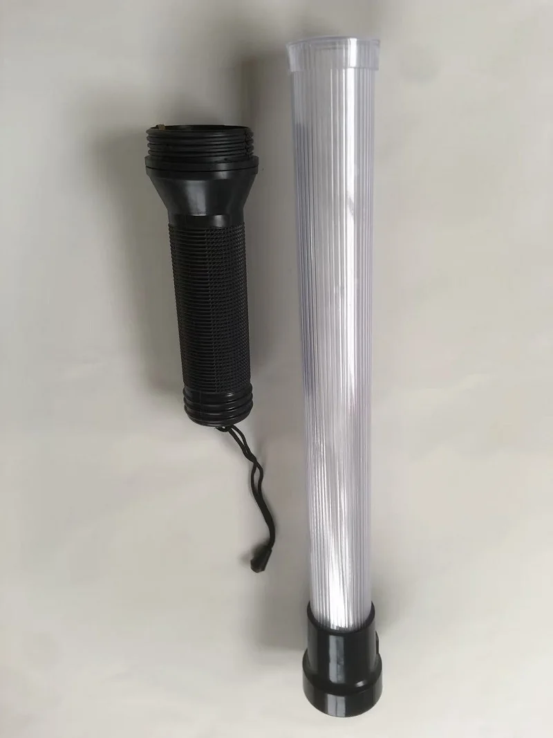 54CM White Tube LED Red Shift Green Traffic Signal Warning Light Road Traffic Rod Conductor's Stick