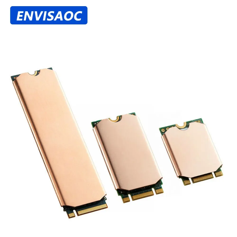 M.2 NVME 2280 2242 2230 SSD Heatsink Copper PS5 Radiator Solid State Drives Cooler Silicone For Laptop PC M2 2280 NGFF PCI-E SSD