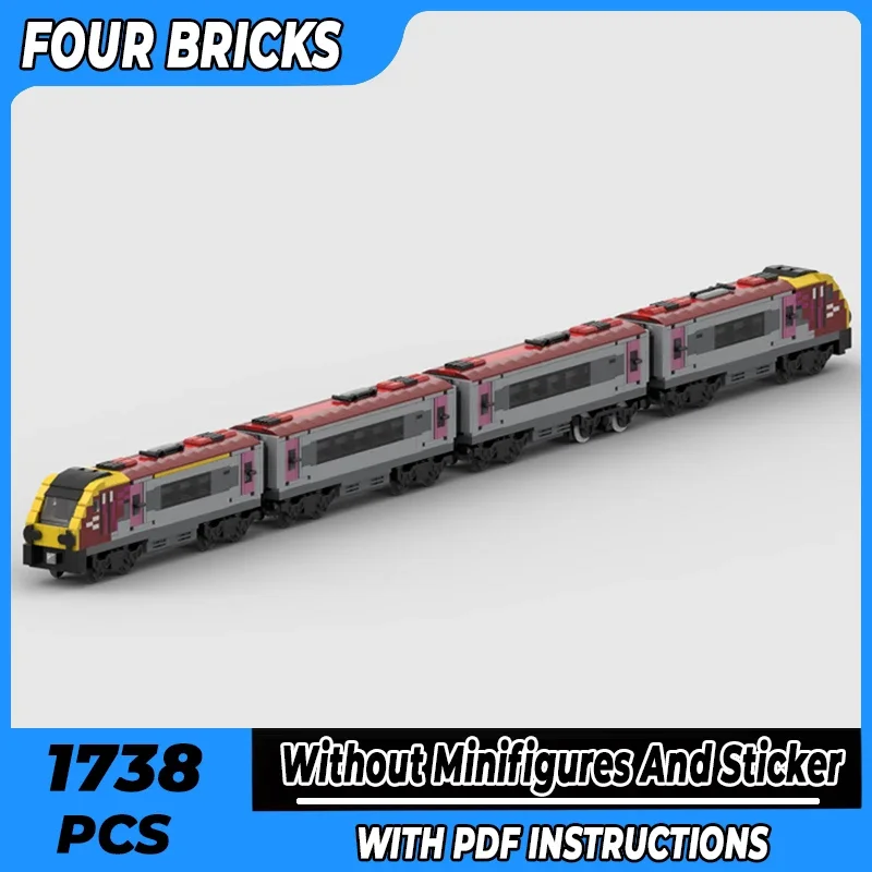 

Moc Building Bricks Model Class 221 Super Voyager DEMU Train Technology Modular Blocks Gifts Toys For Children DIY Sets Assembly