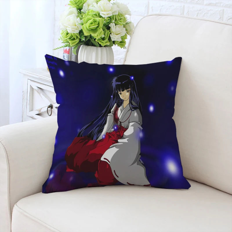 

45x45cm pillowcase anime I-Inuyasha custom double-sided printed sofa cushion cover home headboard cushion office chair cushion