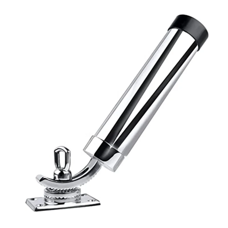 

316 Stainless Steel 360 Degree Adjustable Fishing Rod Holder Deck Mount Rod Pod Rack for Marine Boat Yacht