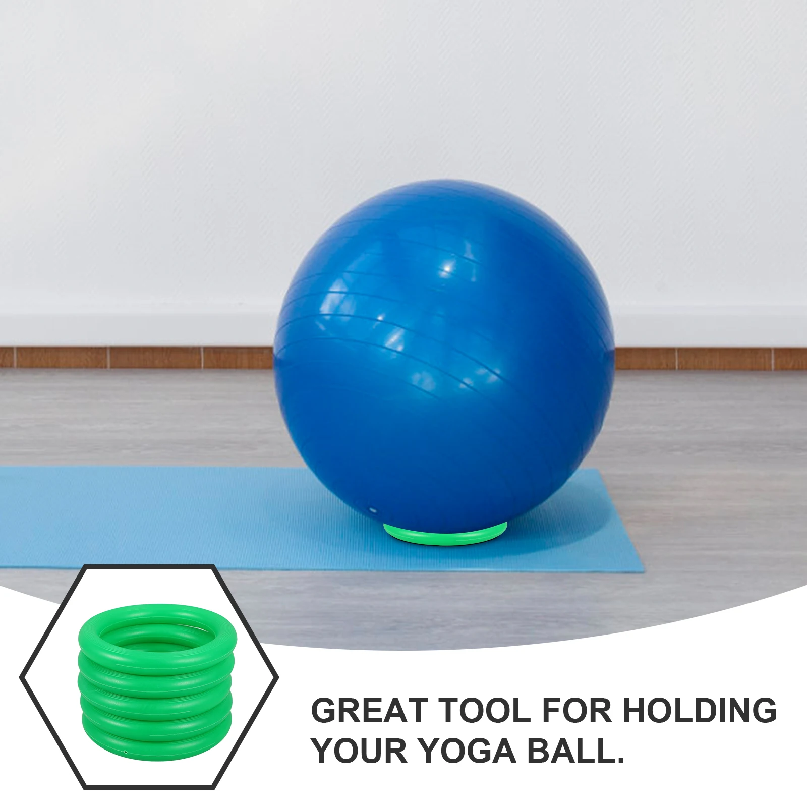 

5pcs Ball Display Stand 15cm PP Yoga Basketball Football Base Toy Balls Holder Plastic Sports Equipment Storage