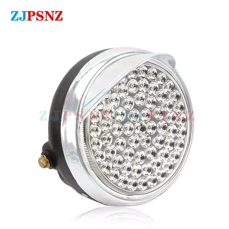 12-80V 21/37/66/114/132/181 Beads Tricycle Motorcycle Headlight Spot Light Beam Motorbike Fog Lamp LED Spotlight Waterproof