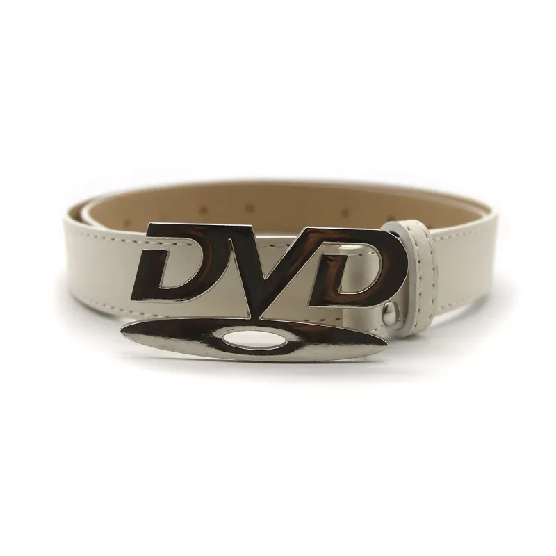 Fashionable Women's Belt Hip-Hop Y2K Belt DVD Buckle Niche Belt Retro Design Women's Sensual Beltche Belt Jeans Decoration image 5