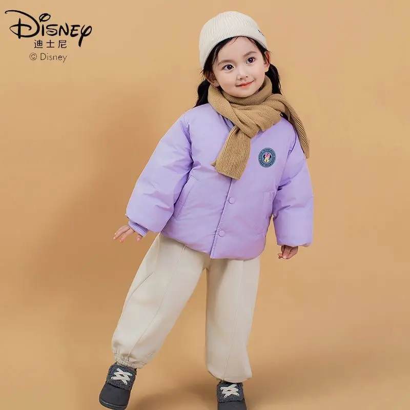 Disney peripheral Mickey and Minnie autumn and winter children's casual and fashionable warm down jackets as gifts for children