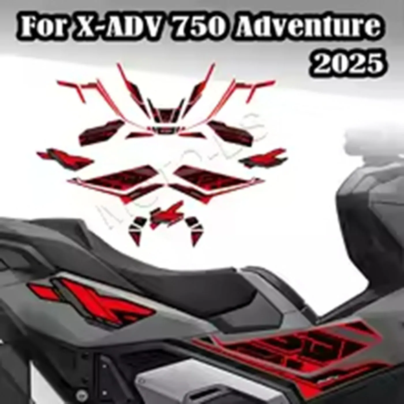 

For Honda X-ADV 750 XADV750 X ADV 750 Adventure 2025 Motorcycle Sticker Fairing Protector Decals Oil Fuel Tank Pad Protector