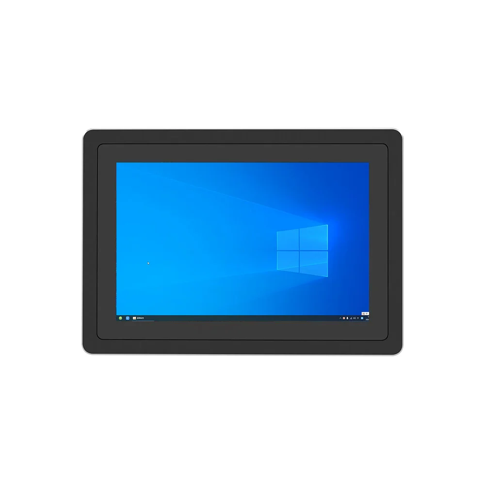 10.1 Inch Industrial Panel PC Capacitive Touchscreen 12v/24v LCD Monitor IP65 Waterproof Aluminum Front 12v/24v Panel