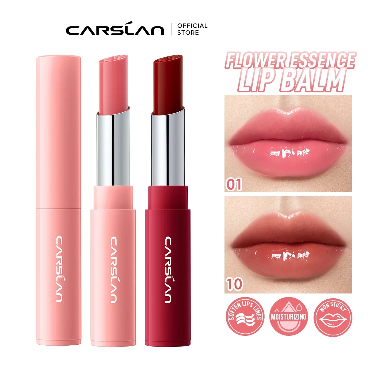 4 cores bálsamo labial flor essência extra hidratante natural duradouro lábio plumper não pegajoso brilho labial maquiagem cuidados com os lábios cosméticos