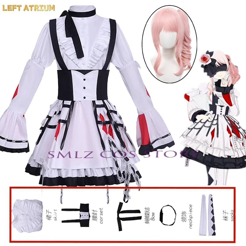 

MZK Akiyama Mizuki Cosplay Anime Project Sekai Costume Mizuki Dress Role Party Christmas Halloween Carnival Girl Suit for Woman