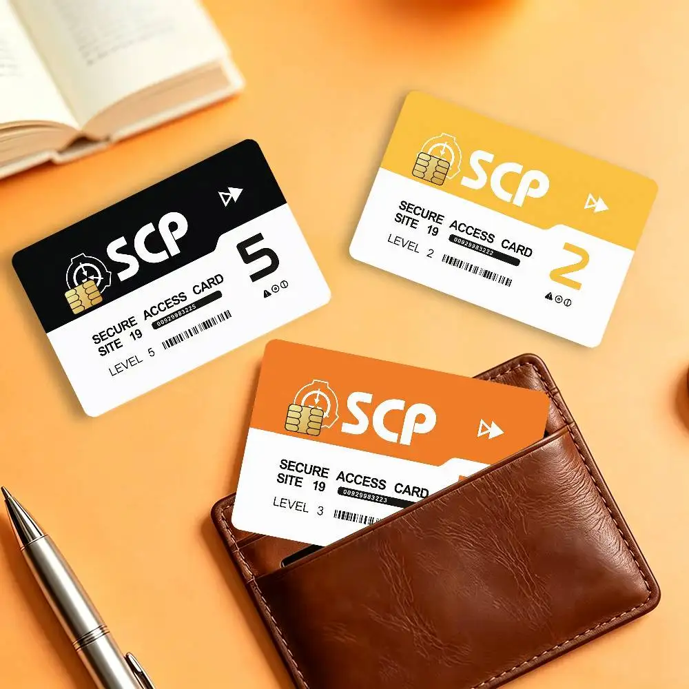 S-Scp Foundation Waterproof Card Stickers For Credit Cards Debit Cards And Transit Cards 4pcs