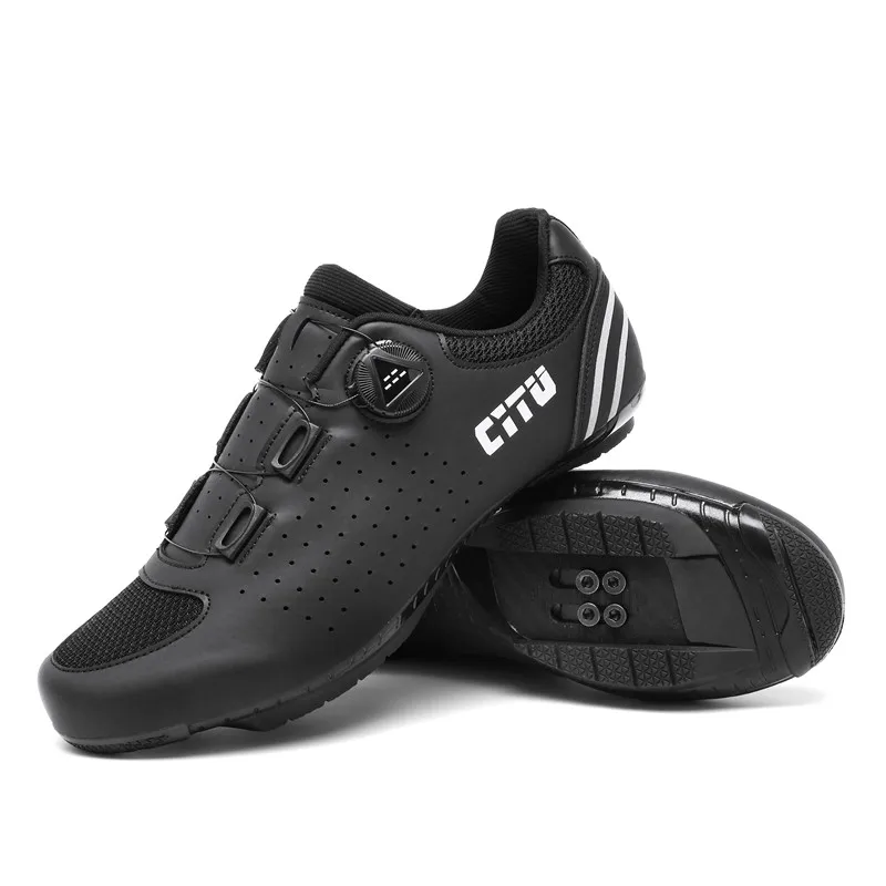 H-XT6071 hombres mujeres blanco Ciclismo de Carretera zapatos MTB bicicleta de montaña Zapatillas de carreras bicicleta Spd Unisex Zapatillas Ciclismo Mtb S7-47