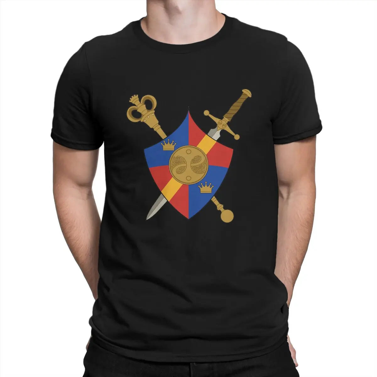 Men Albion Heraldry T Shirt Fable Cotton Clothes Creative Short Sleeve Round Neck Tees Unique T-Shirt