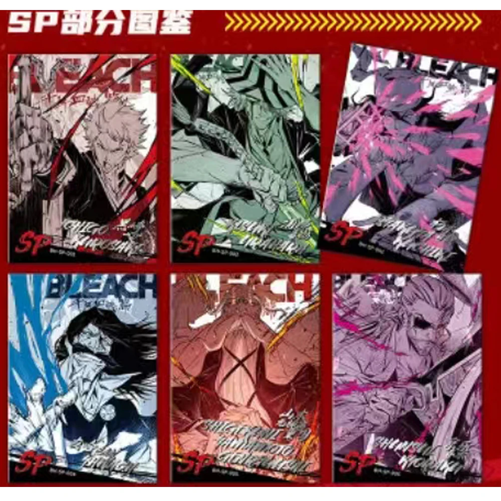 Bleach collectible Cards Wholesales 4 Box Full Set Original Collection Characters Anime Games Card Box Children Birthday Gift