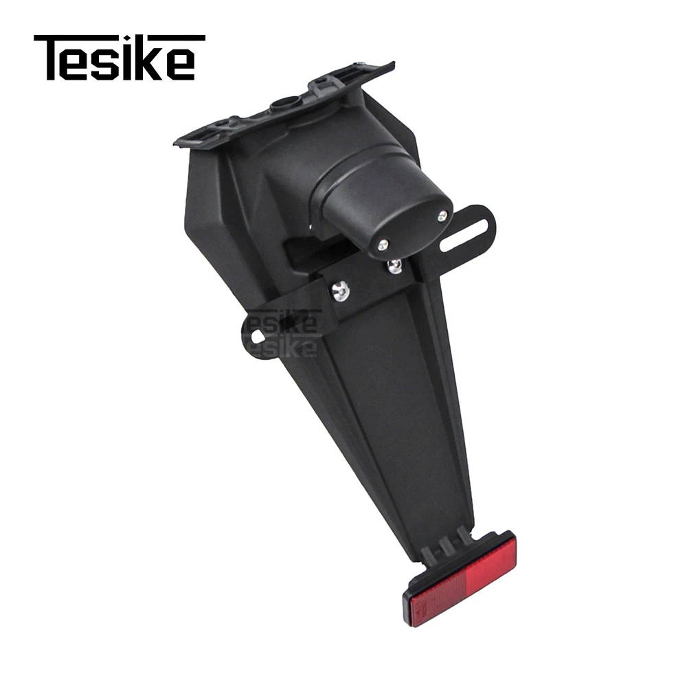 Motorcycle Rear Fender Mudguard With Splash License Plate Frame Bracket Cover For Kawasaki ZX636 ZX-6R ZX6R ZX 6R 2007 2008 view 2