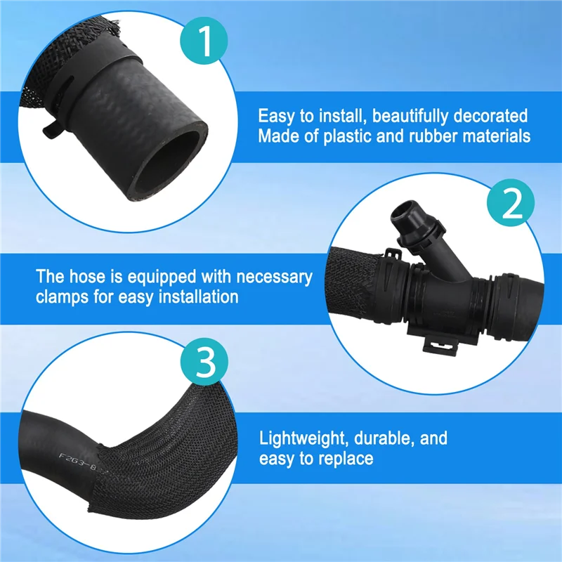 Auto Radiatore Del Liquido di Raffreddamento Staffa Tubo F2GZ-8260-C Per Ford Lincoln MKX Nautilus Edge 2015-2023 Tubo Flessibile Superiore F2GZ8260C