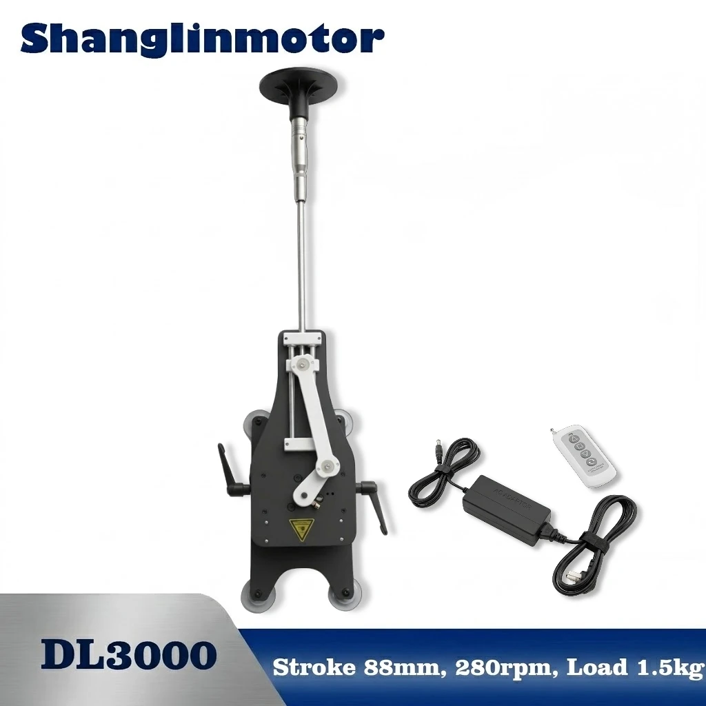 DIY Reciprocating Motor 24V 280RPM Worm Gear Drive 88mm Stroke 6 Modes Remote Control Mechanical Motion Device