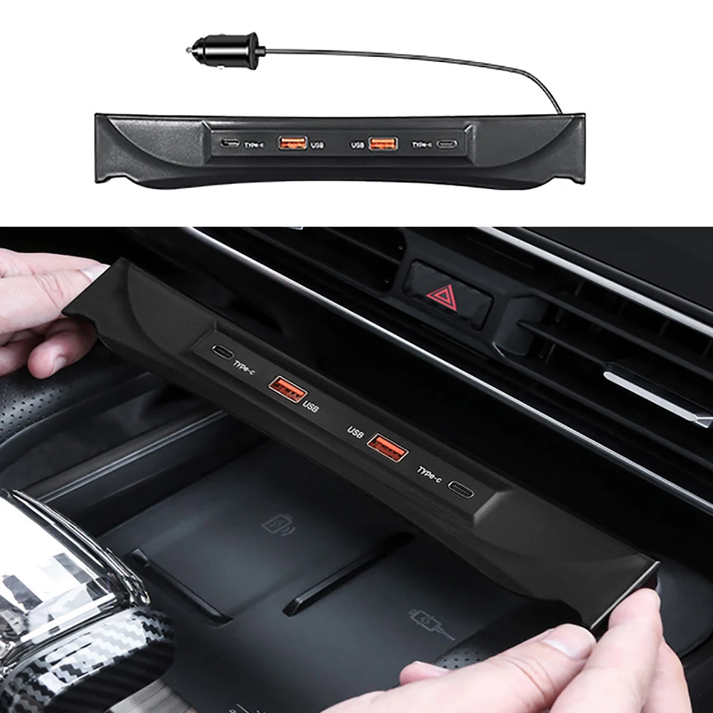 

Modified Central Control Fast Charging Docking Station Charger Cigarette Lighter Adapter For Chery Jetour Traveler 2023 - 2025
