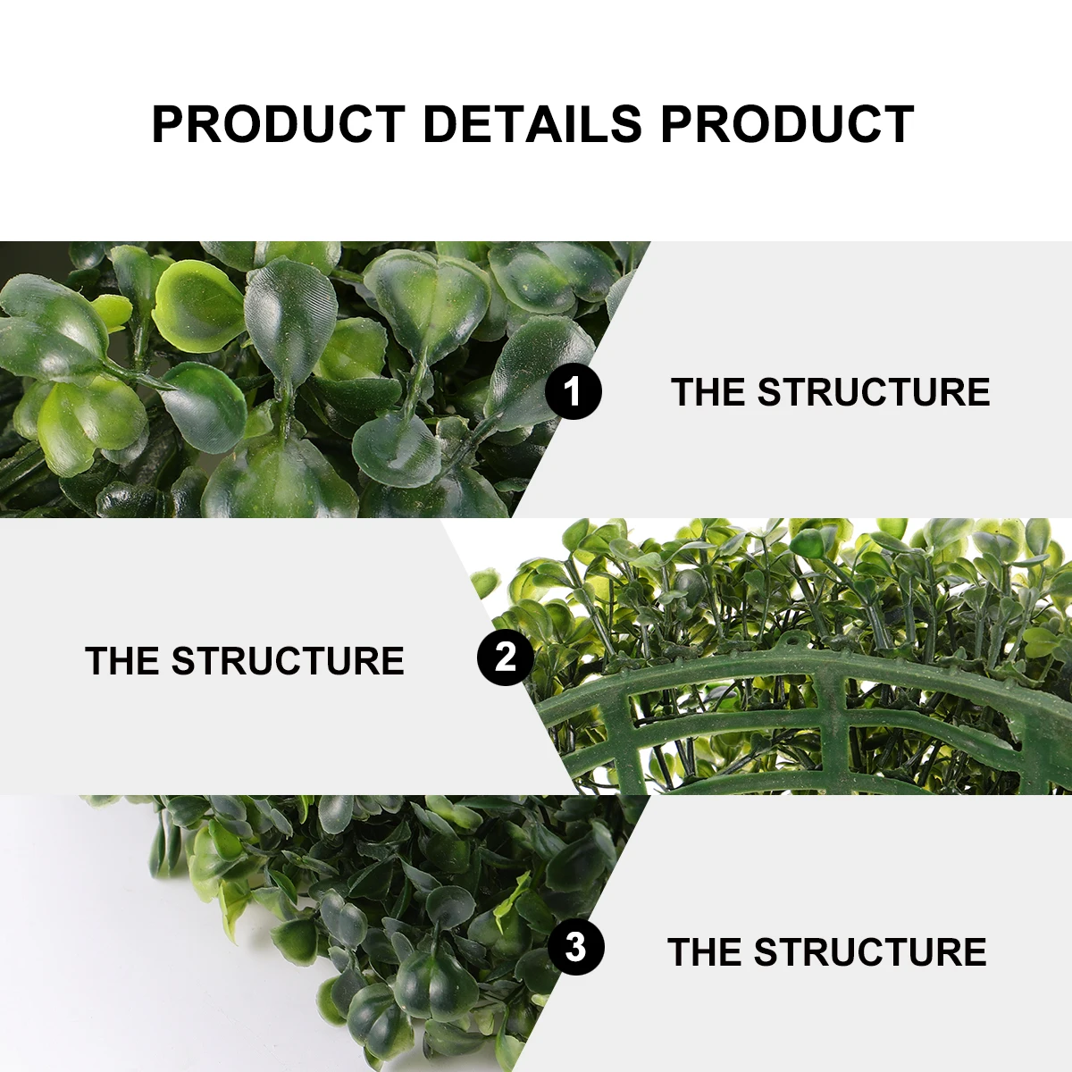 

1pc Hanging Plant Ball Decorative Grass Ball For Wedding Home Party Stage Coffee Shop With Plastic Material