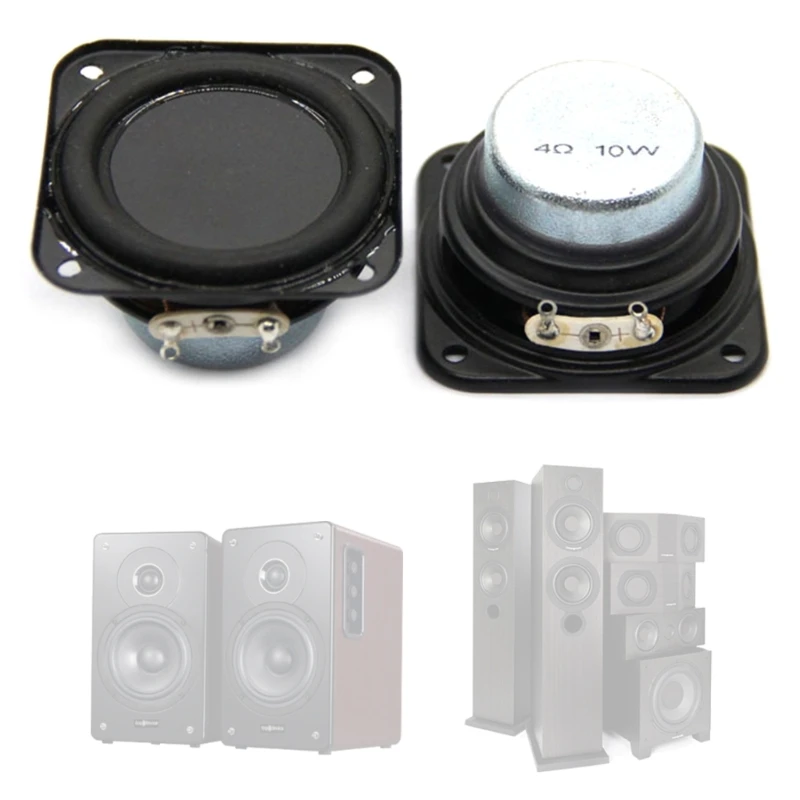 

Versatile 45mm Speaker, 4Ohm, 10W Full Ranges Woofer Loudspeakers Replacement for Various Devices Applications