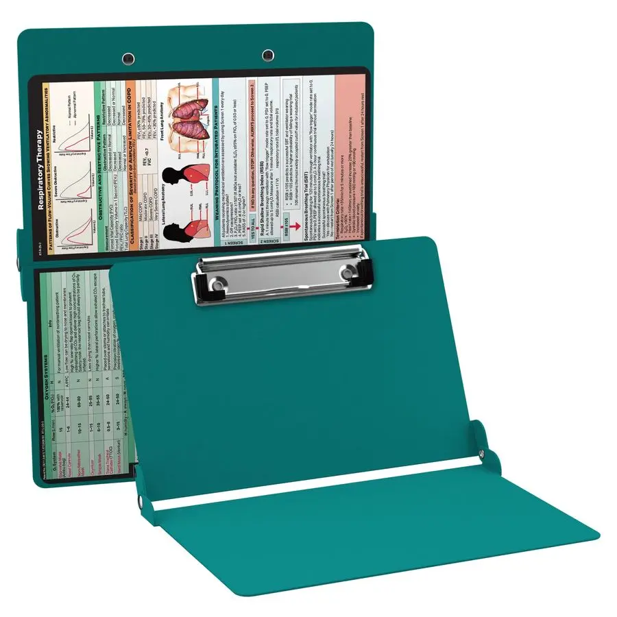 

Clipboard Respiratory Edition Teal, Bifold