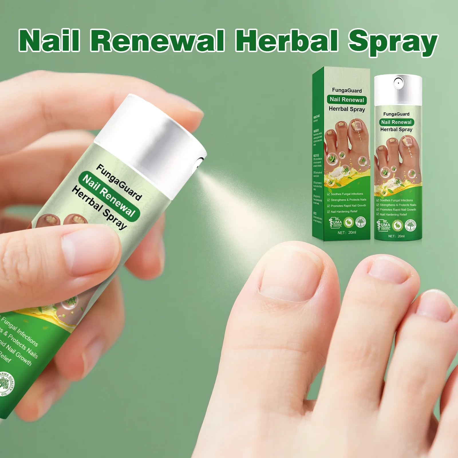 Nail-Fungal Treatments For Toenails Herbal Ingredients For Remove Onychomycosis Treatment Gentle Nourishing Nail Care Products