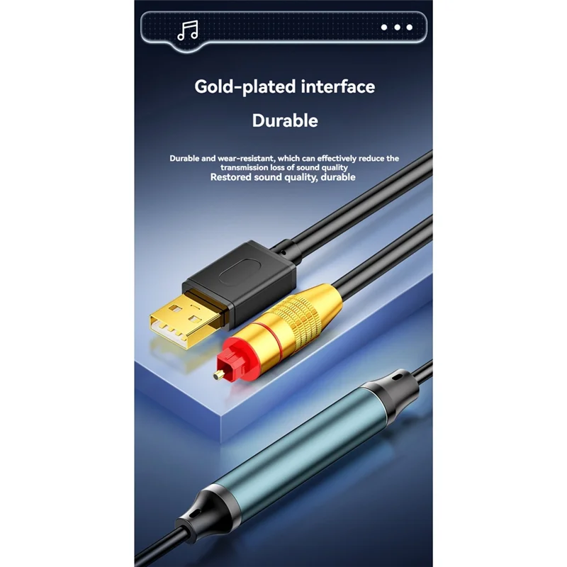 

USB To Optical SPDIF Converter Analog To Digital Sound Adapter For Enhances Sound Optical Cable For HDTV Gaming Consoles