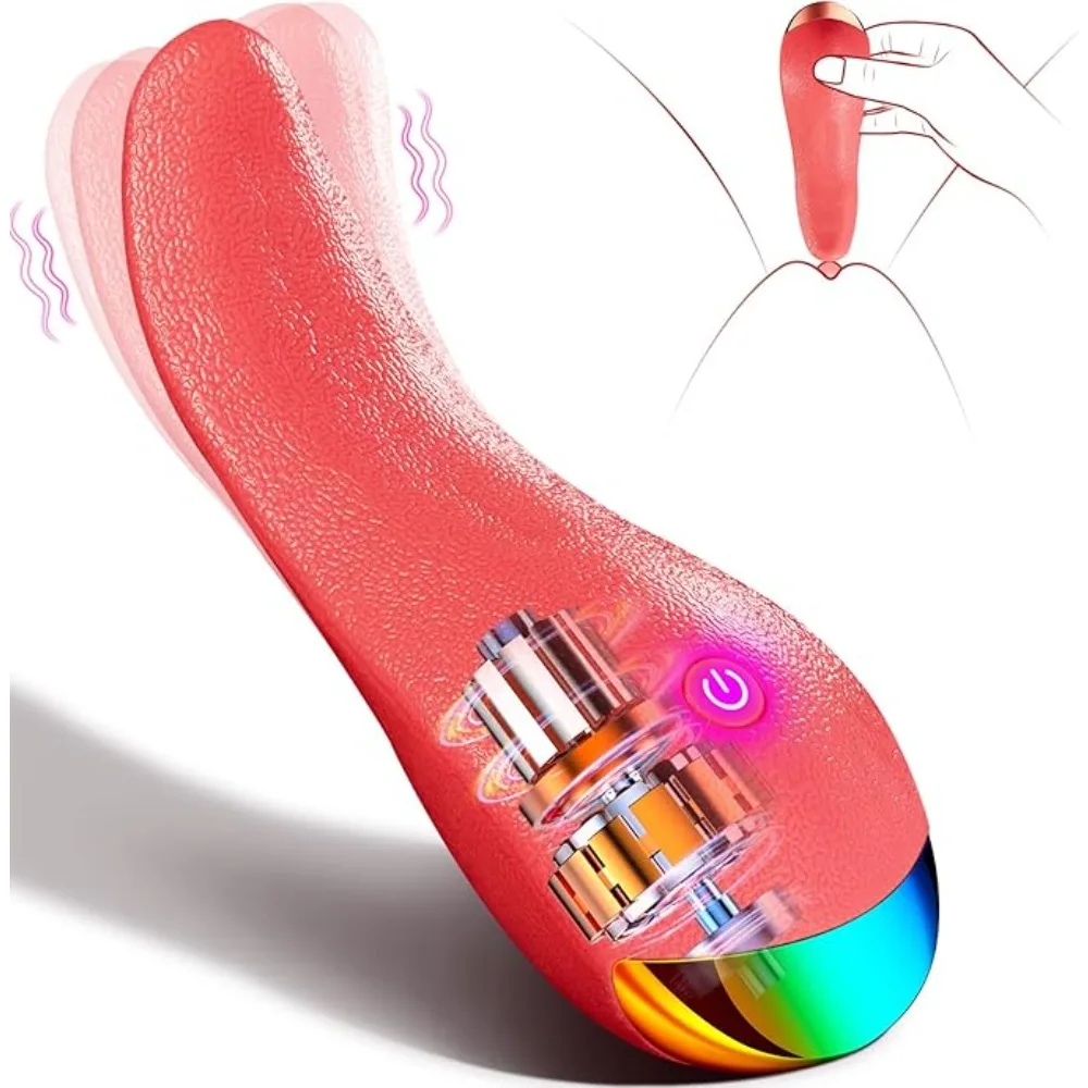 Heating Tongue Licking Vibrator For Women Female Masturbator 10 Frequency G Spot Clitoris Vagina Nipple Masturbation Vibrator