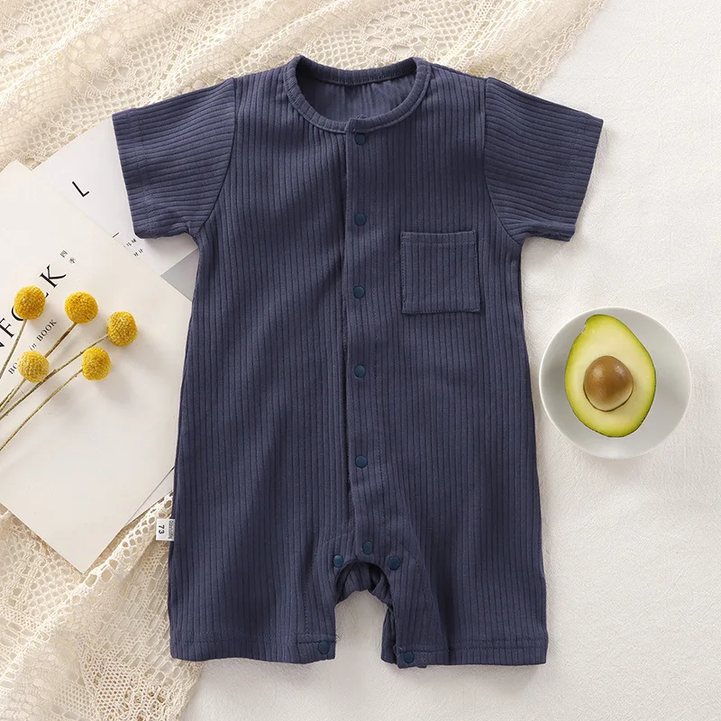 Unisex One-pieces 0 To 24 Months Clothes New born Short Sleeve Romper for Twins Boys Girls Cotton Summer Toddler Bodysuits  2023